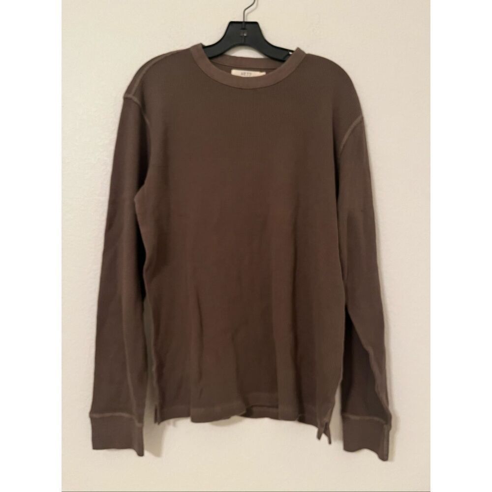 AE77 Long-Sleeve Thermal Top – Brown NEW NWT
